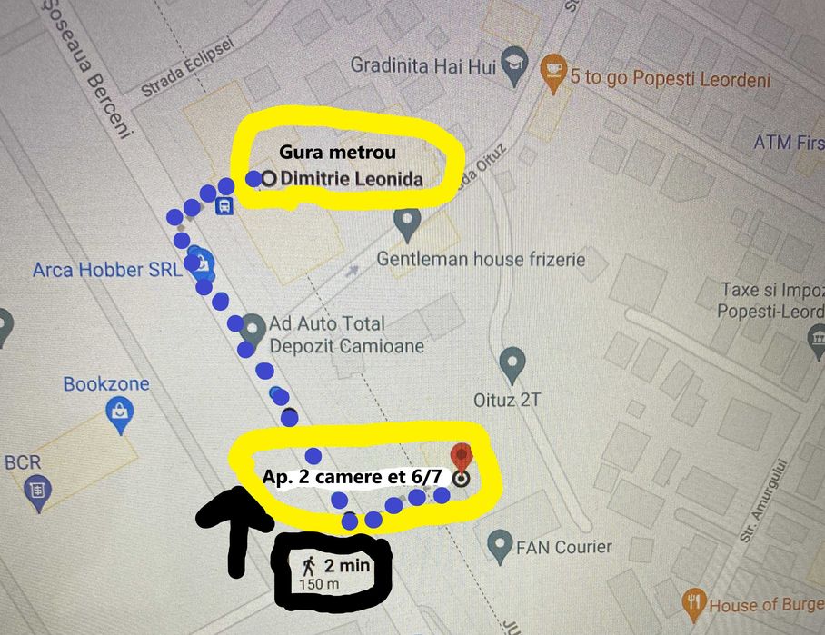 Inchiriez AP2CAM nou 50mp 1 minut mers metrou D. Leonida BERCEN-PIPERA