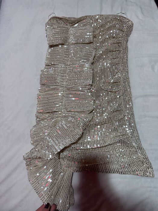 Паетена къса рокля