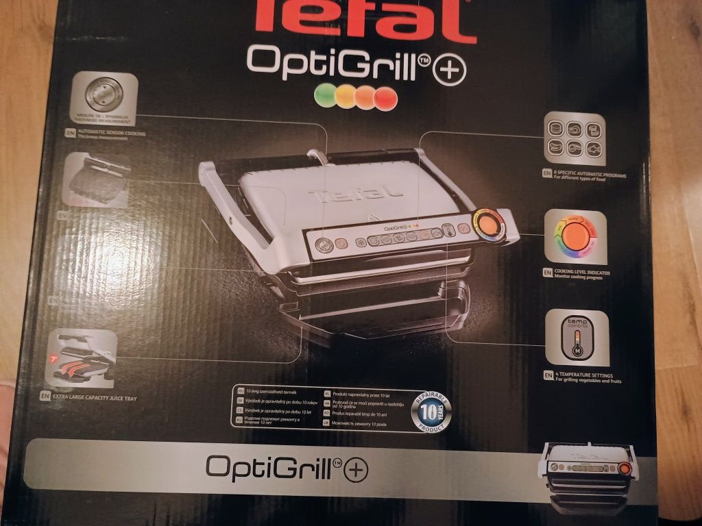Grill electric Tefal Optigrill Plus, nou