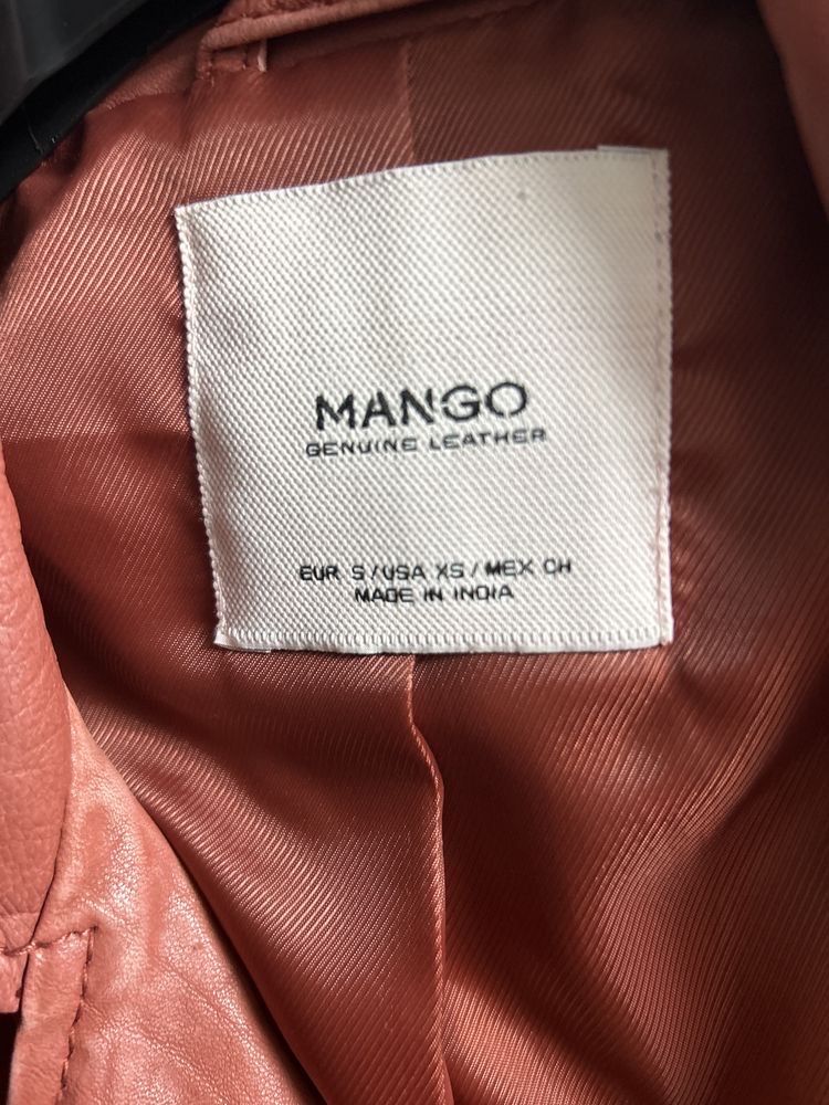 Geaca din piele Mango