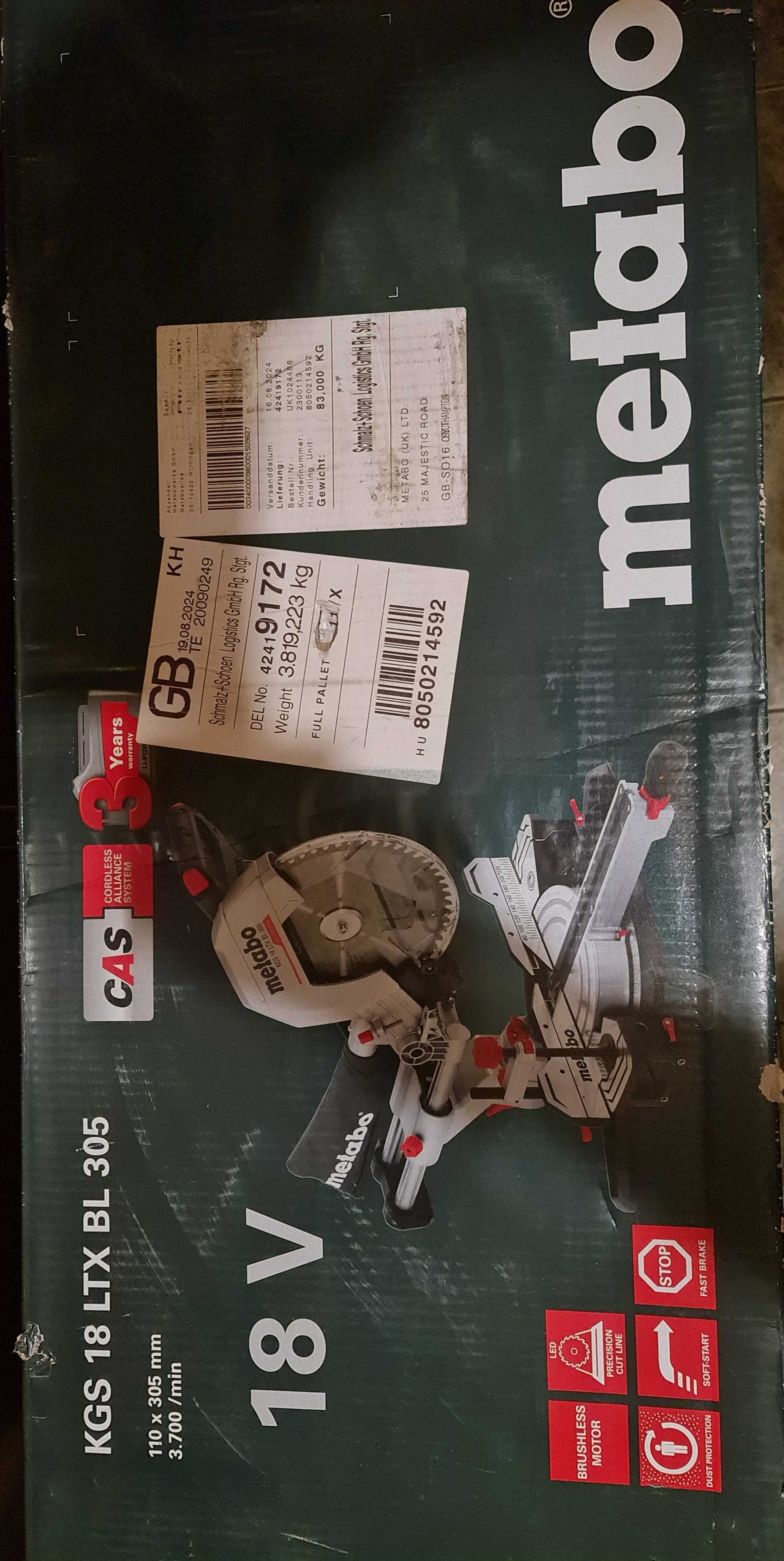 Metabo KGS 18 LTX BL 305 / пендула / циркуляр