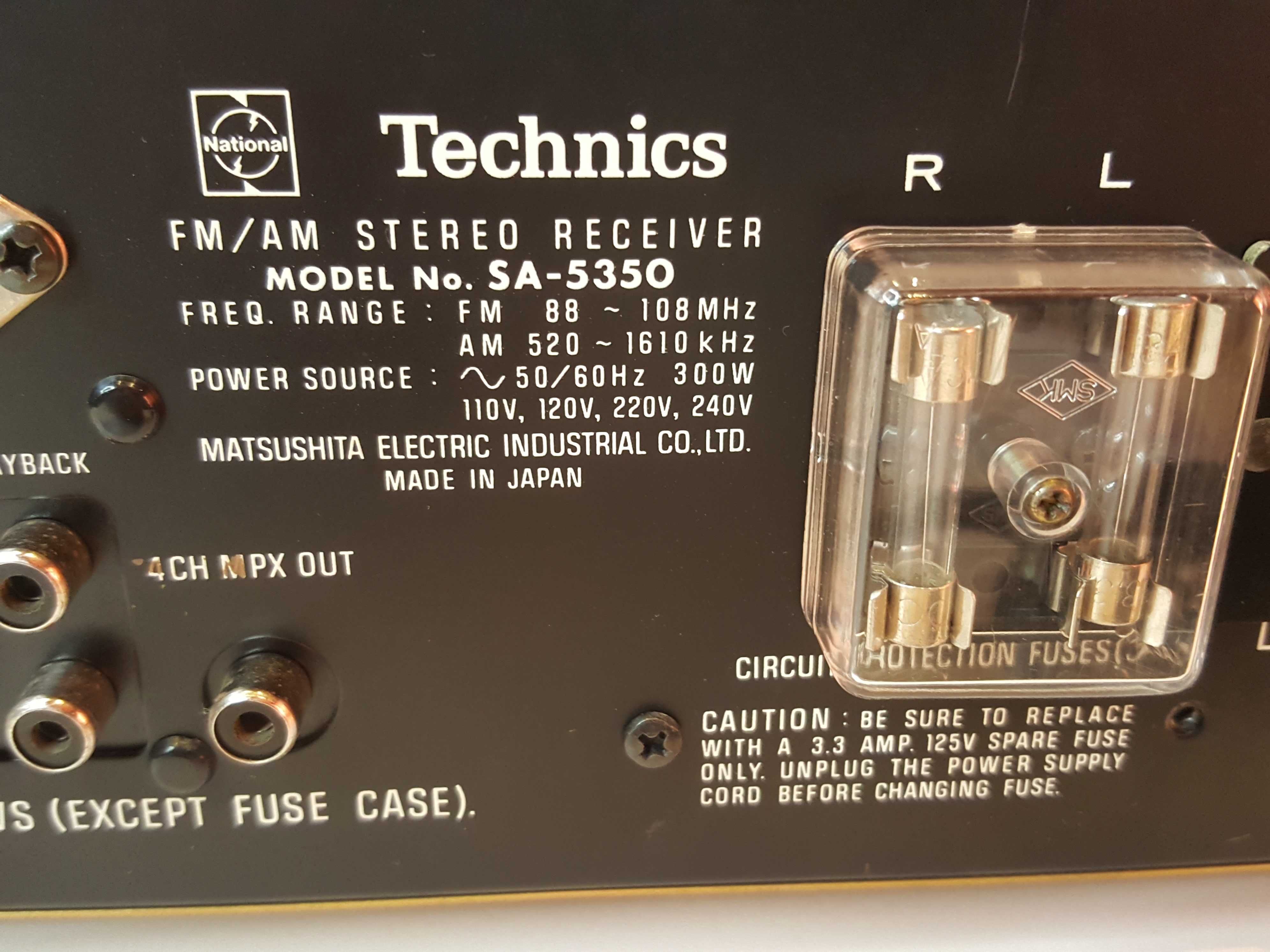 Vand amplificator Technics SA-5350 Vintage