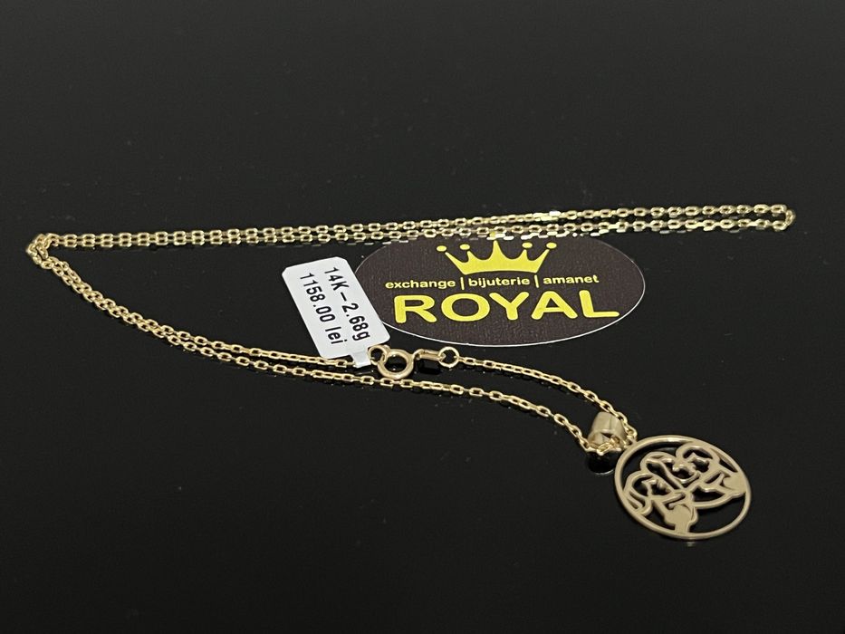 Bijuteria Royal CB : Lănțișor damă aur 14k 2,68 grame