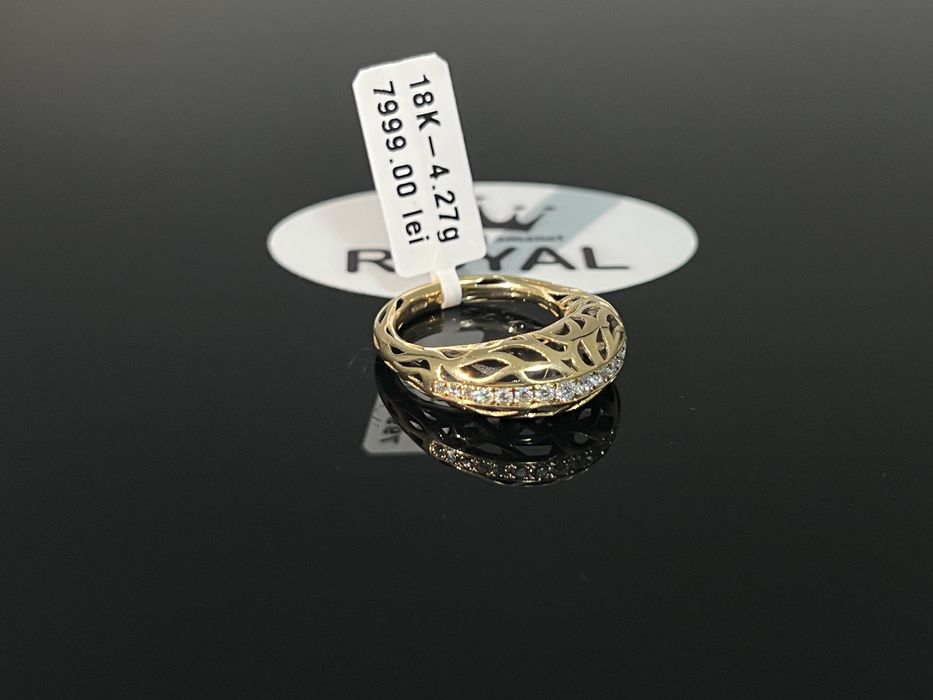 Bijuteria Royal CB : Inel dama diamante aur 18K 750 4,27 grame