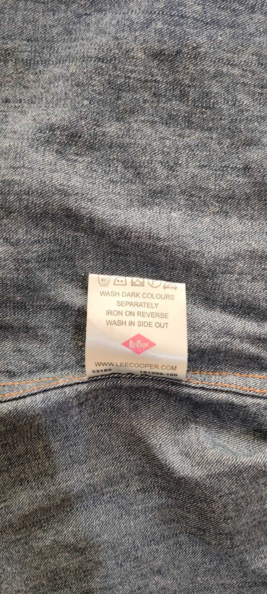 Риза от син деним lee cooper