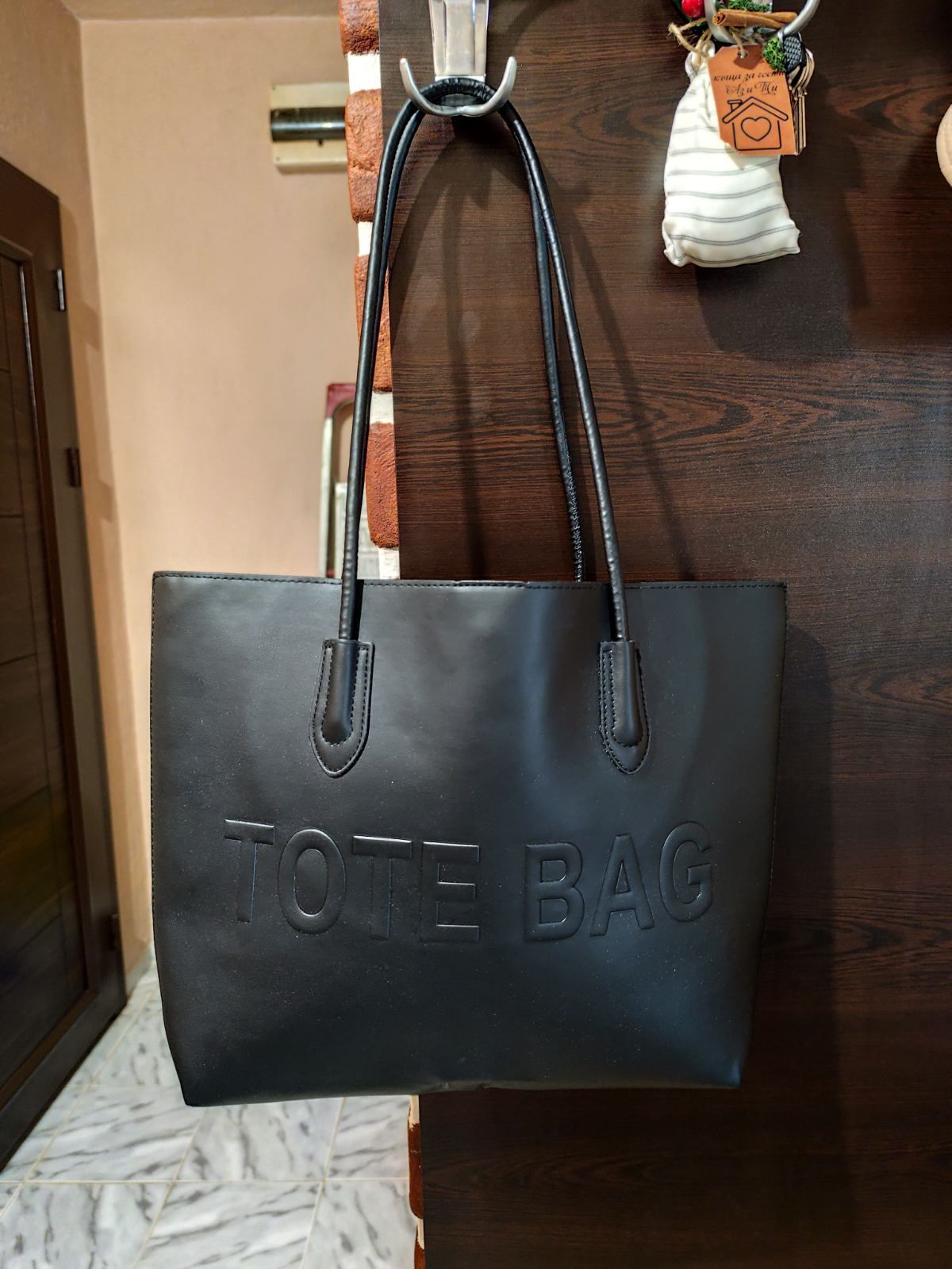 Дамска кожена чанта Tote