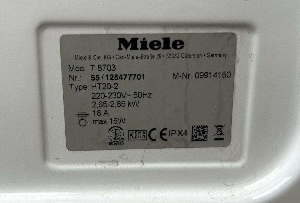 Сушилня Miele Softtronic T 8703