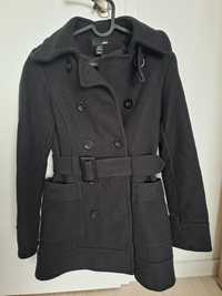 Черно палто H&M, средна дължина