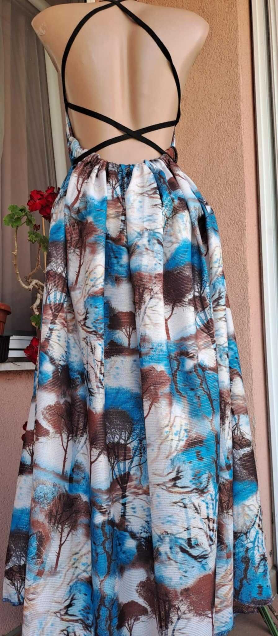 Рокля с гол гръб,one size