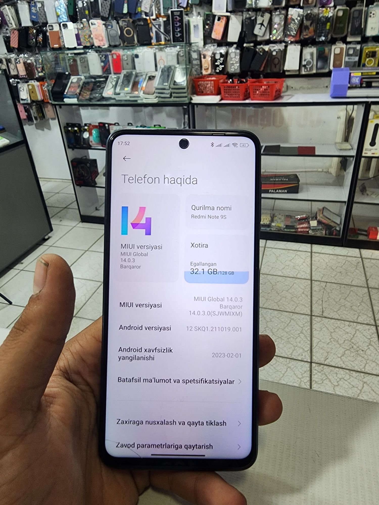 Redmi not 9s 6/128 talik