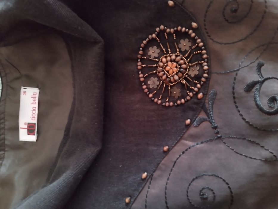 Fustă de catifea și mătase