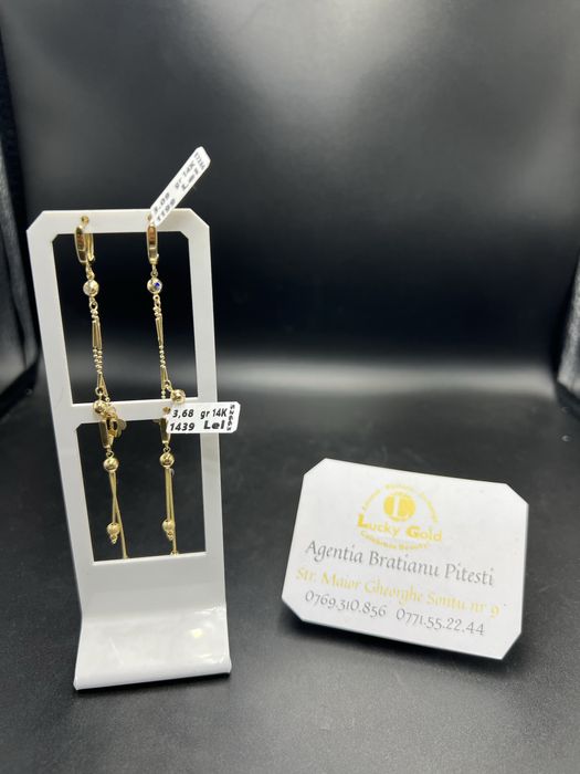 Cercei aur 14k 3,09-3,68 gr cod 21533,21457