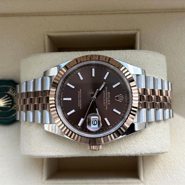 Rolex Date-Just 41,mm dial chocolate