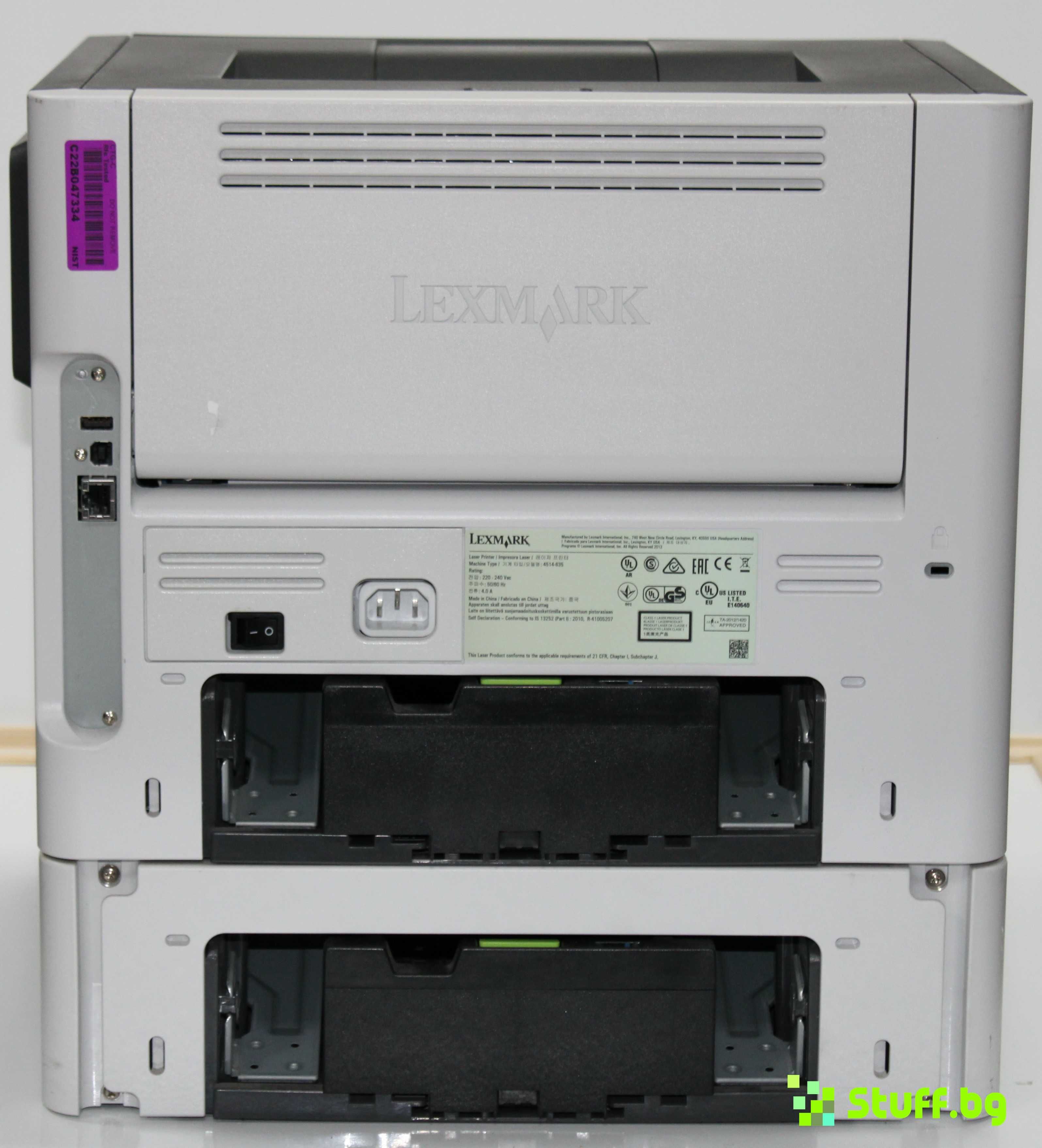 Лазерен принтер/Lexmark MS610dn/MS 610 втора употреба