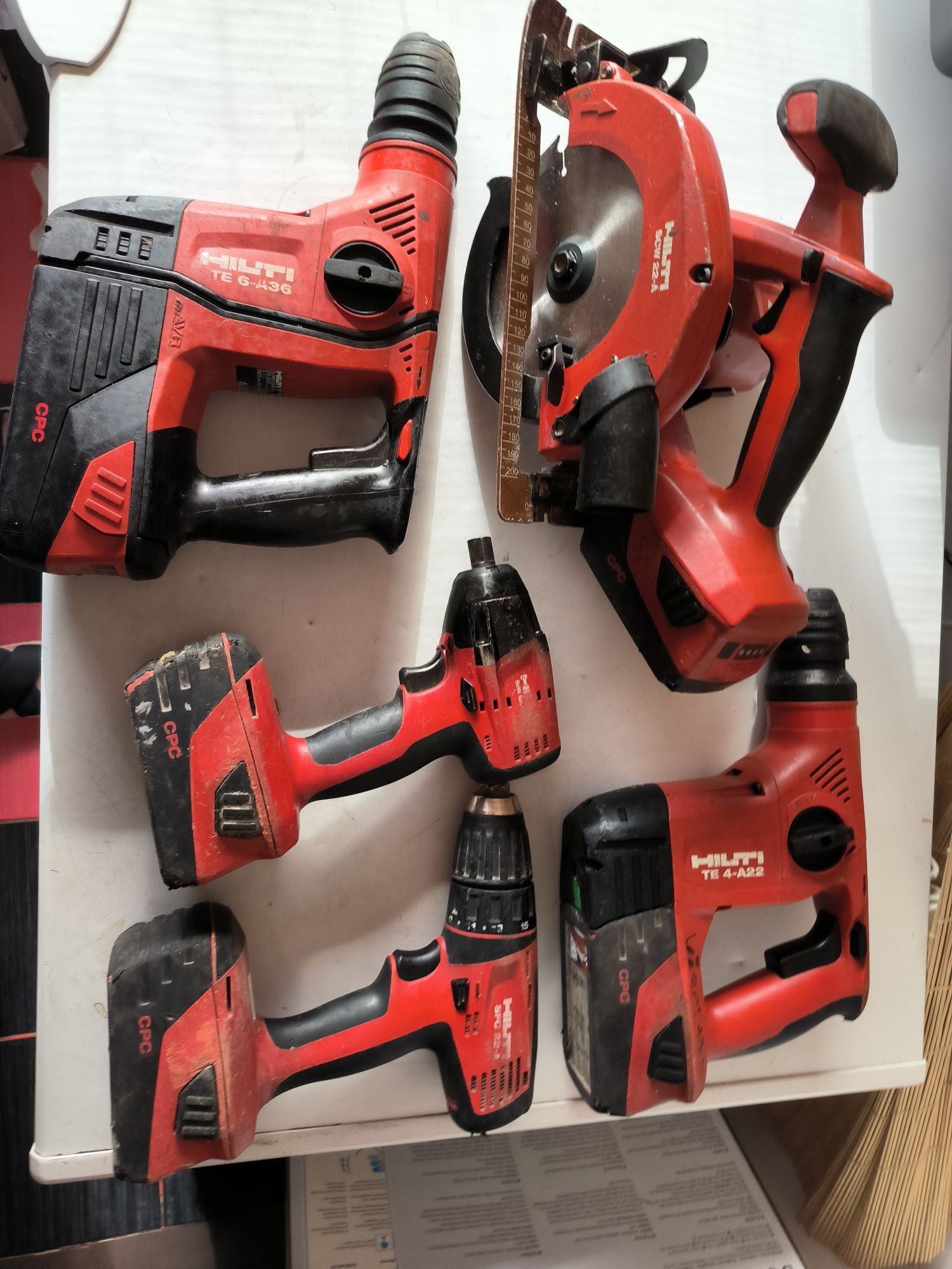 Hilti set 22v și 36 li ion