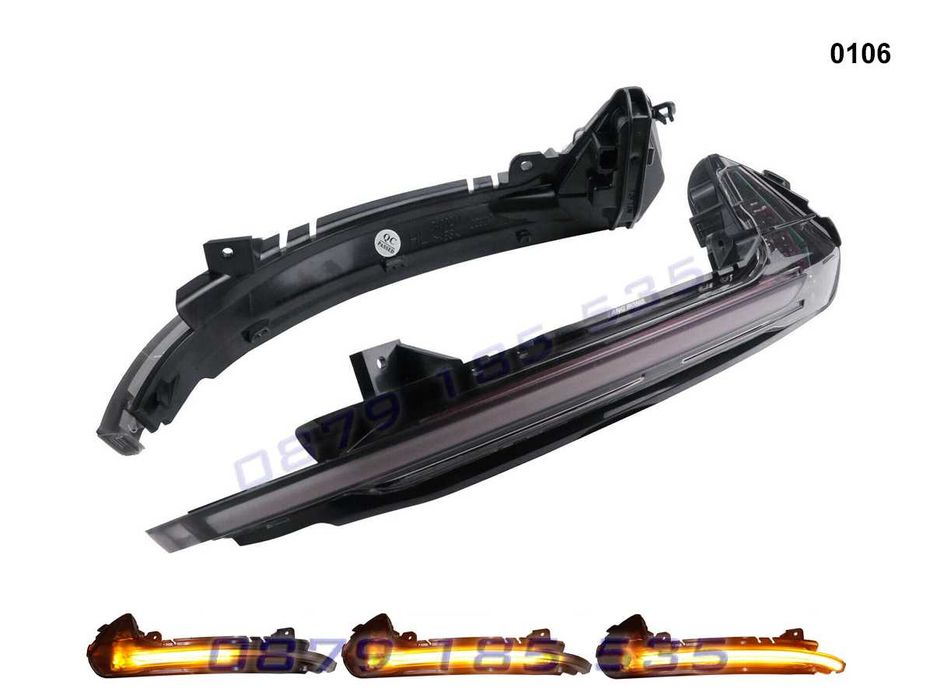 Динамични бягащи мигачи огледала Audi A6 C7 S6 ауди а6 ц7