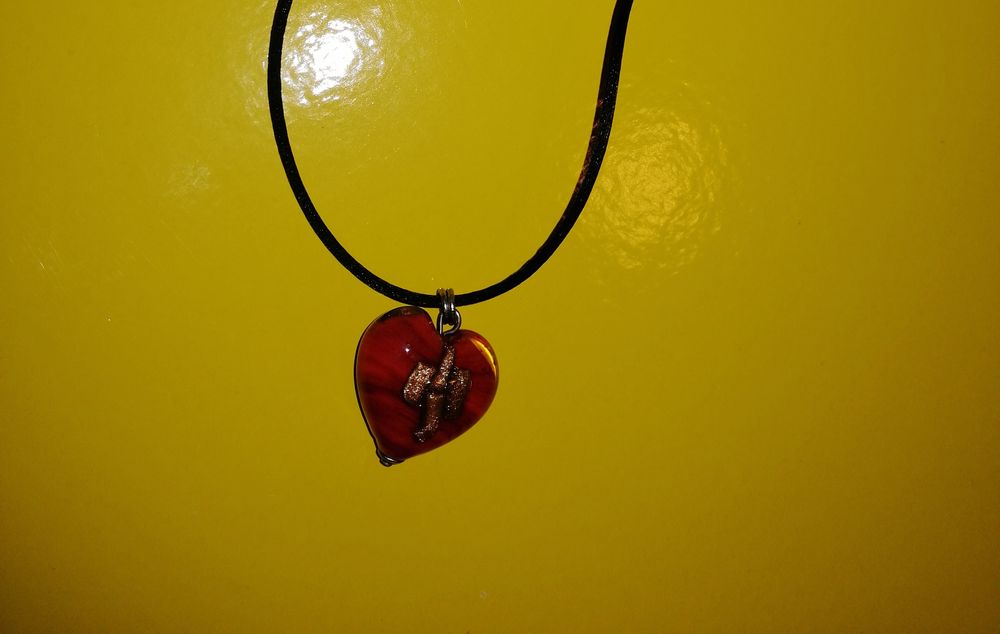 Pandantiv inimă deco