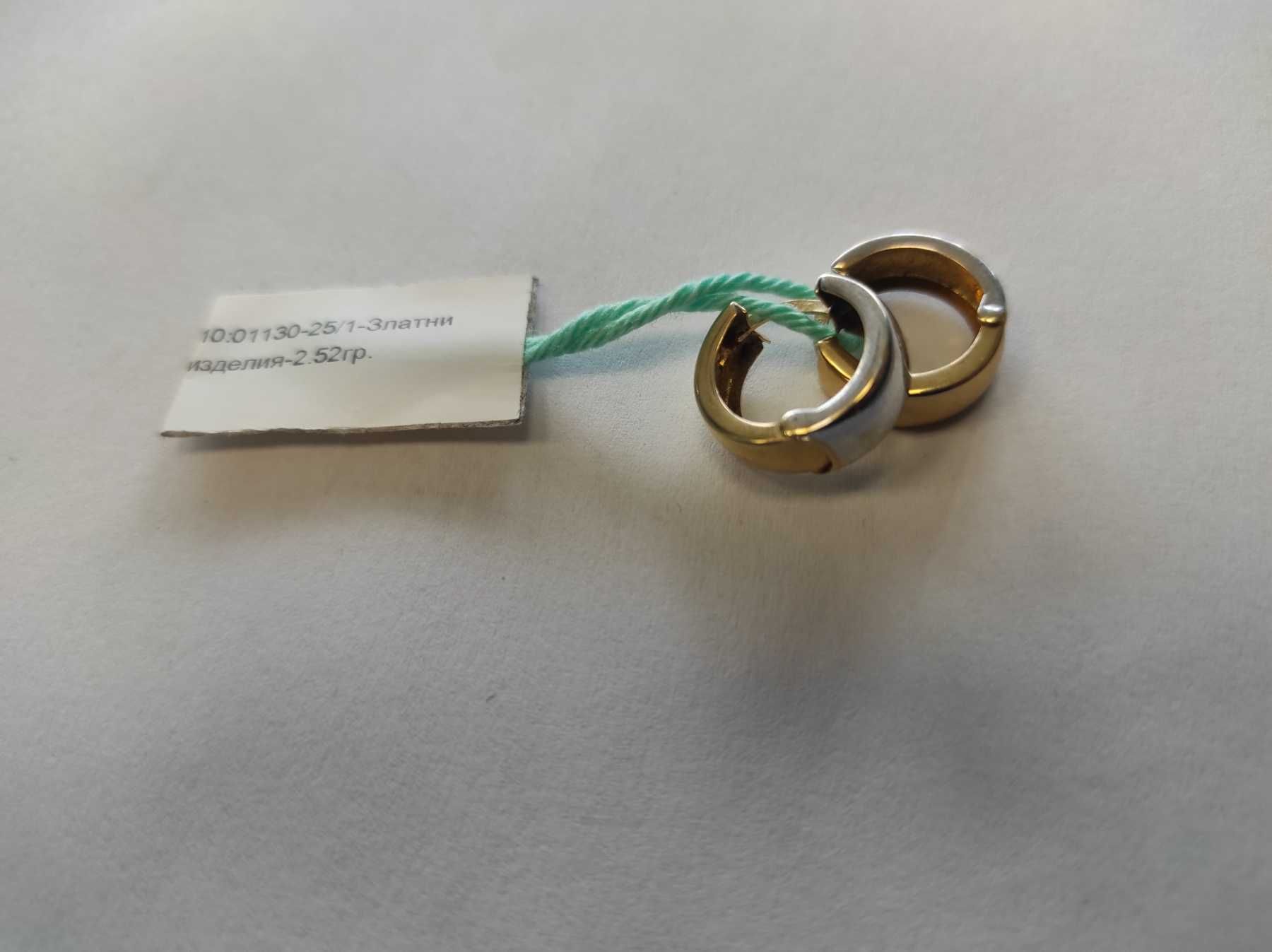 Златни обеци - 2.52 грама - 14к