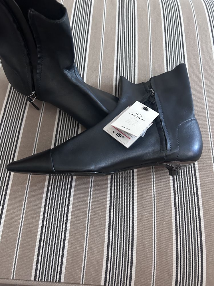 Ghete piele zara