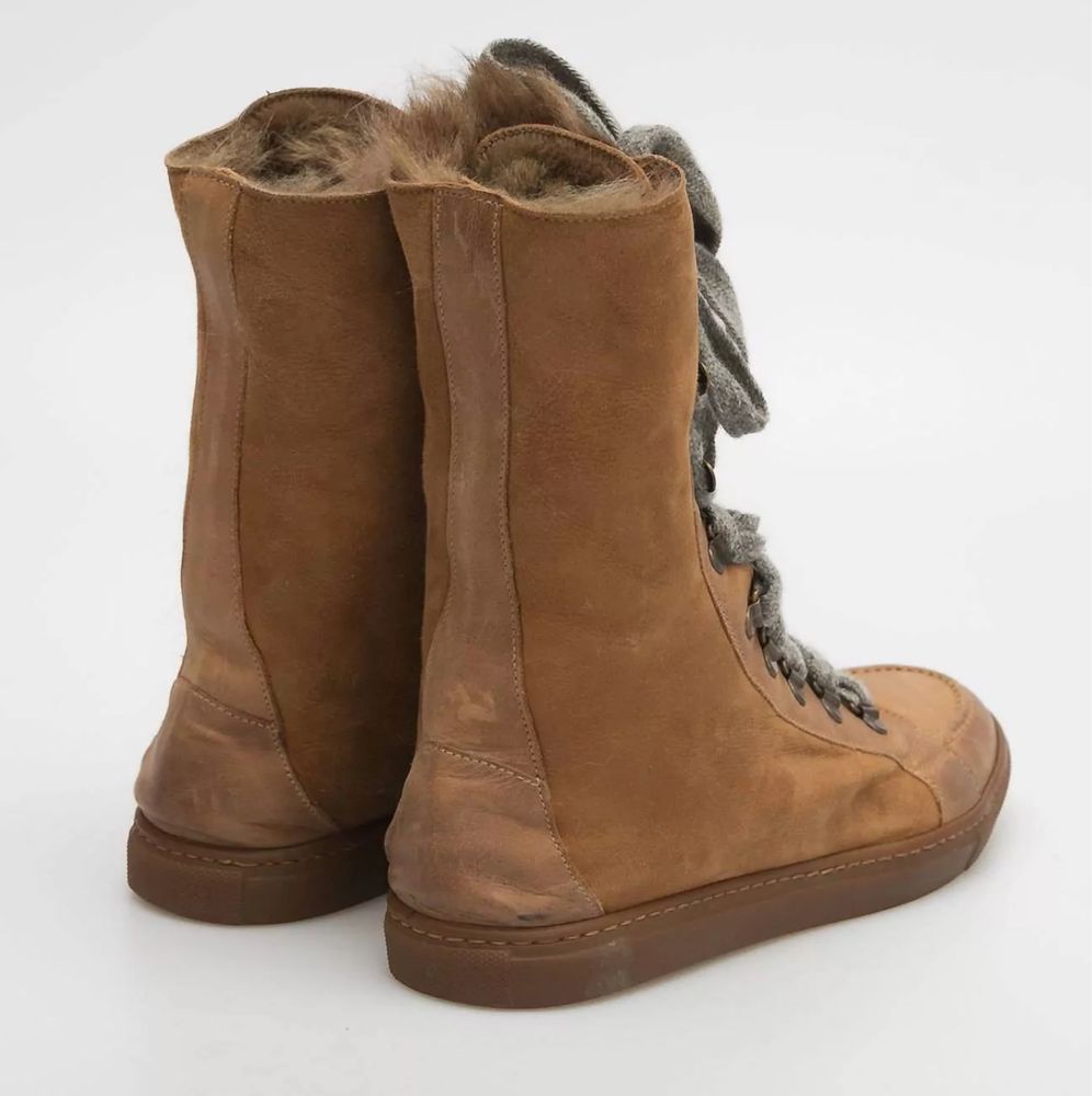 Кожени боти Brunello Cucinelli
