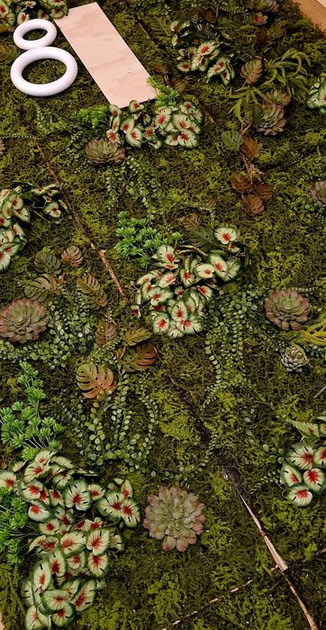 Panou plante artificiale realizat la comanda