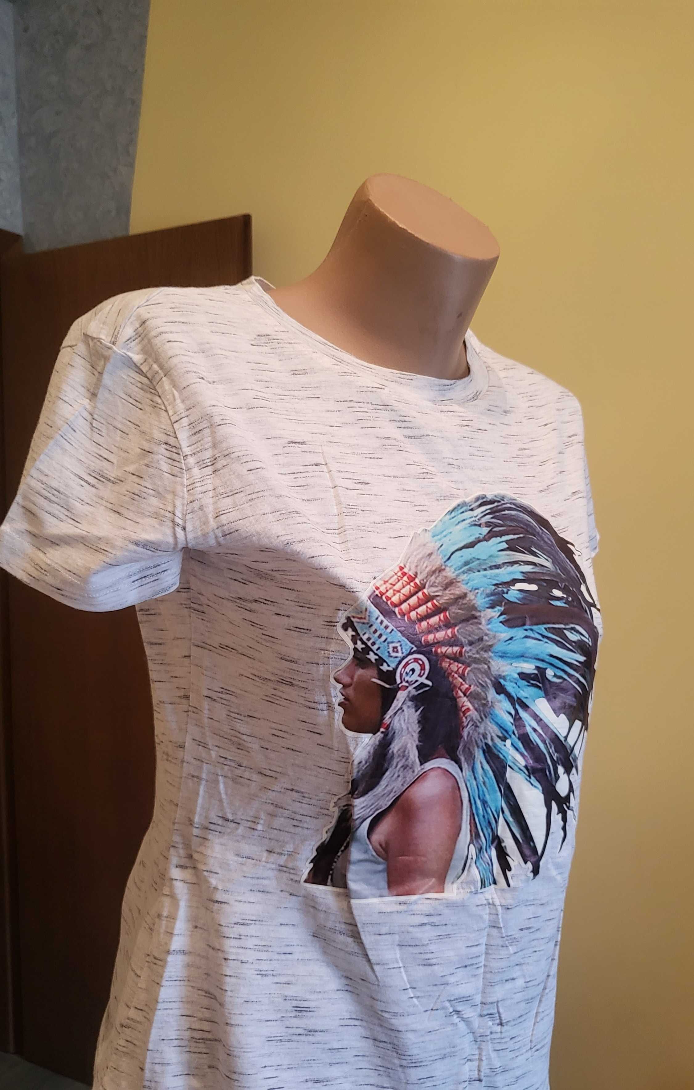 Дамска тениска с принт индианка