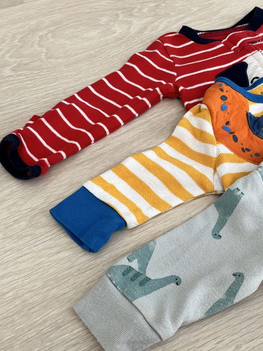 Set 3 salopete de bebelus, marime 56, unisex, Carter's