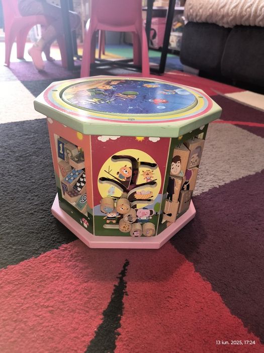 Cub educativ din lemn 10 în 1