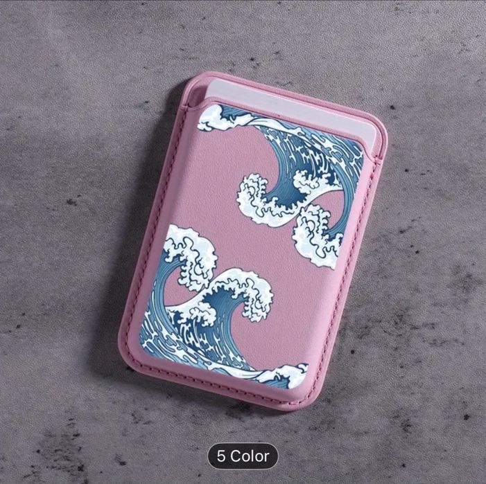 Магнитен портфейл за телефон “Great Wave” (5 цвята)