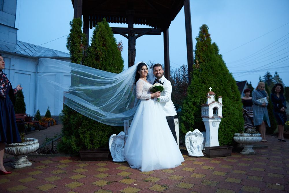 Rochie mireasa panthea Ivoire,mărime 36_38 Cadou voal lung