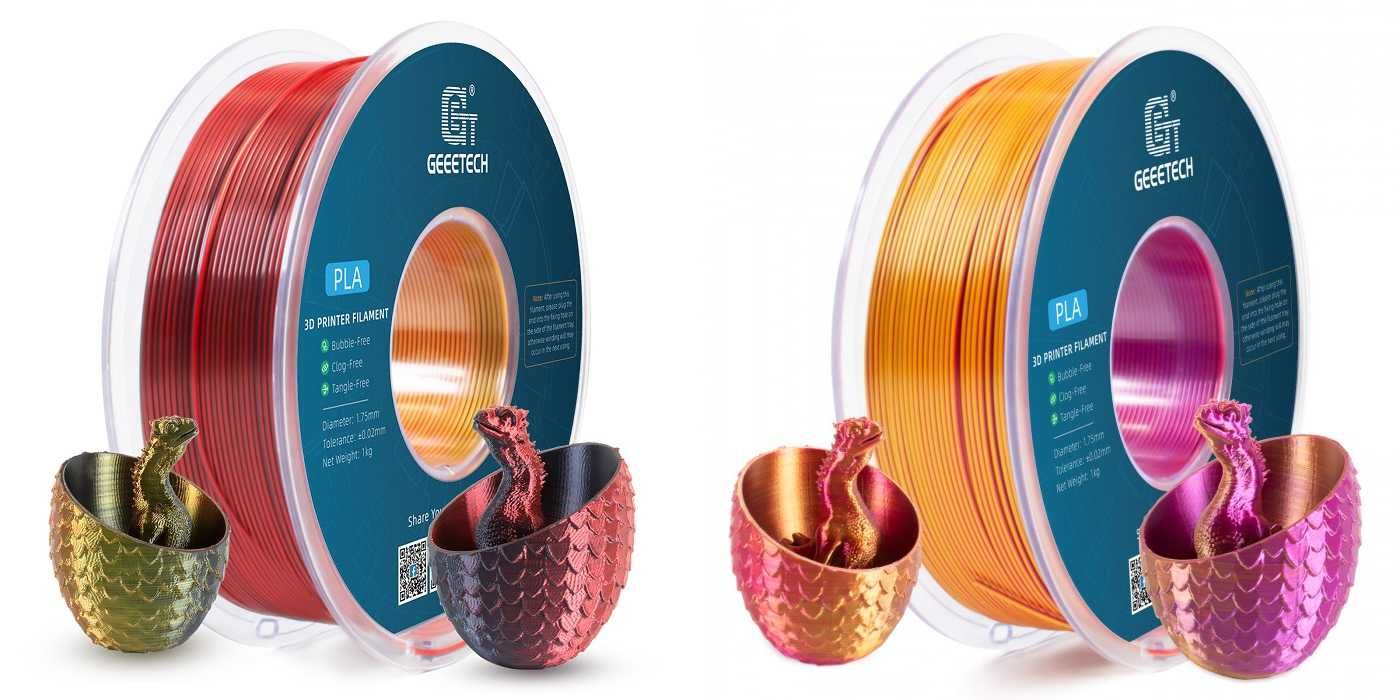 GEEETECH - филаменти PLA Dual | Triple Silk (FDM)