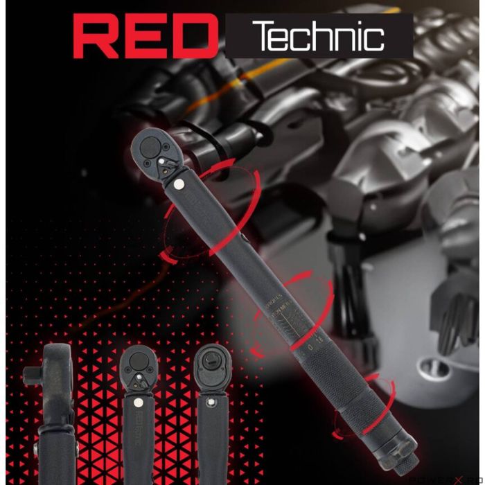 Cheie dinamometrica, 1/2", 470 mm, 28-210 Nm, Red Technic