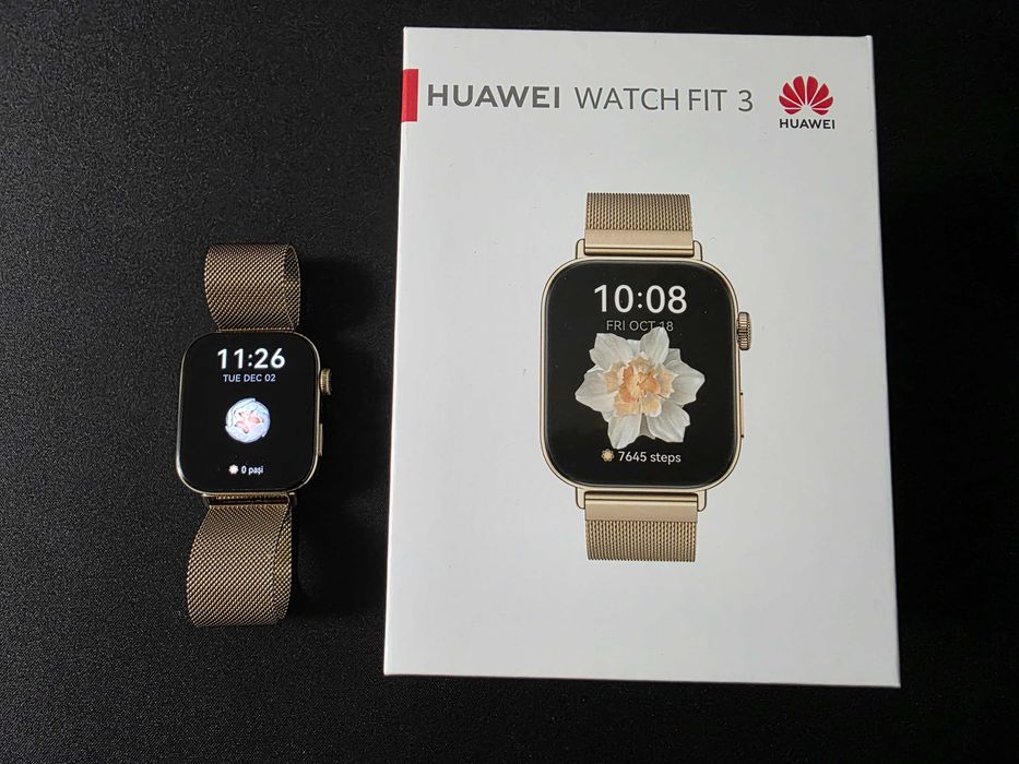 Huawei Watch Fit 3 auriu (Gold Body Gold Milanese Strap)