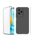 Honor 200/400/LITE/SMART Husa Slim Silicon si Folie Sticla Curb 11D