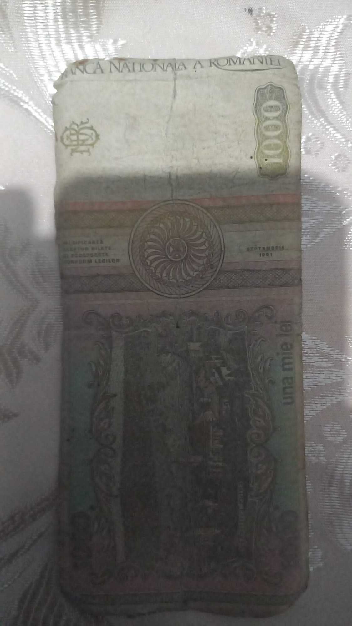 Bancnota 1000 lei anul 1991