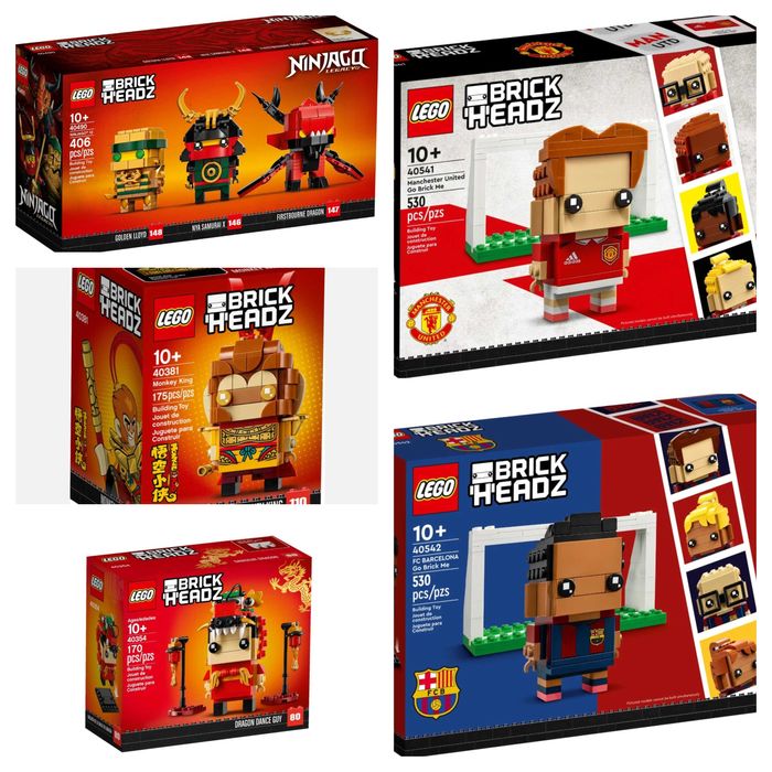 Lego Brickheadz 40354 40381 40490 40541 40542 noi, sigilate