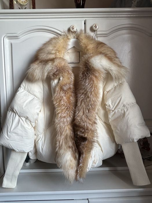 Geaca cu blana naturala, S, noua