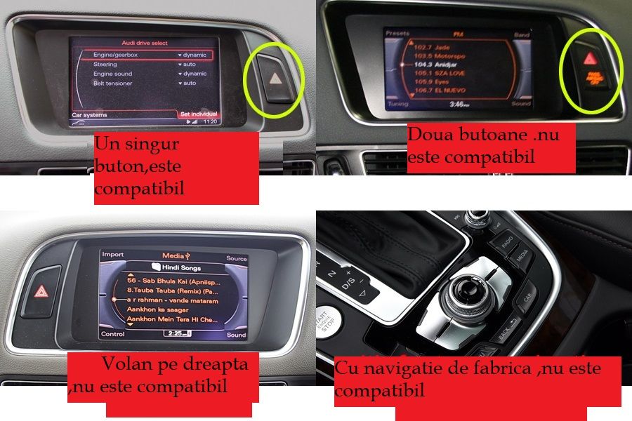 Sistem de Navigatie Audi Q5,Octa-Core,4G+64G,factura+garantie,4G