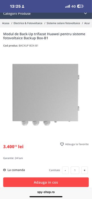 Backup box huawei trifazic