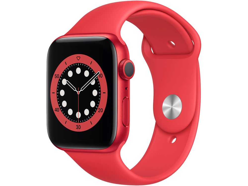 Apple Watch S6 GPS, 44mm RED/червен смарт часовник