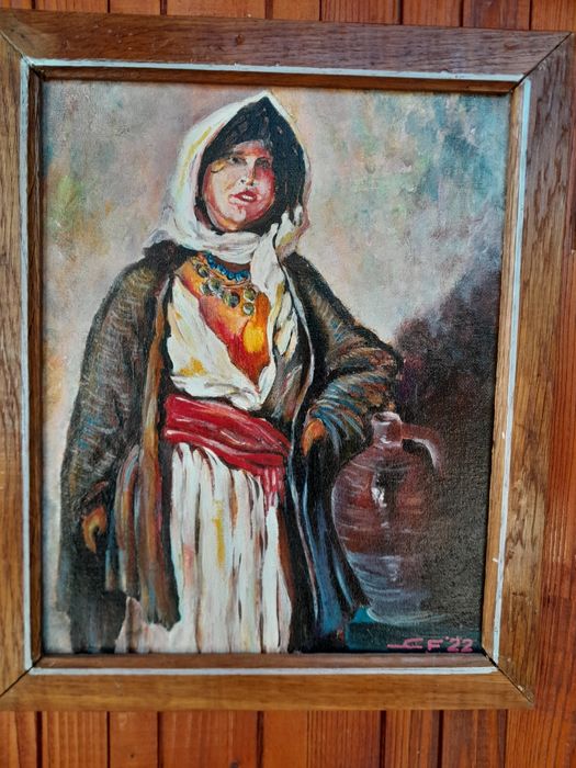 Tablou reproducere după Grigorescu.