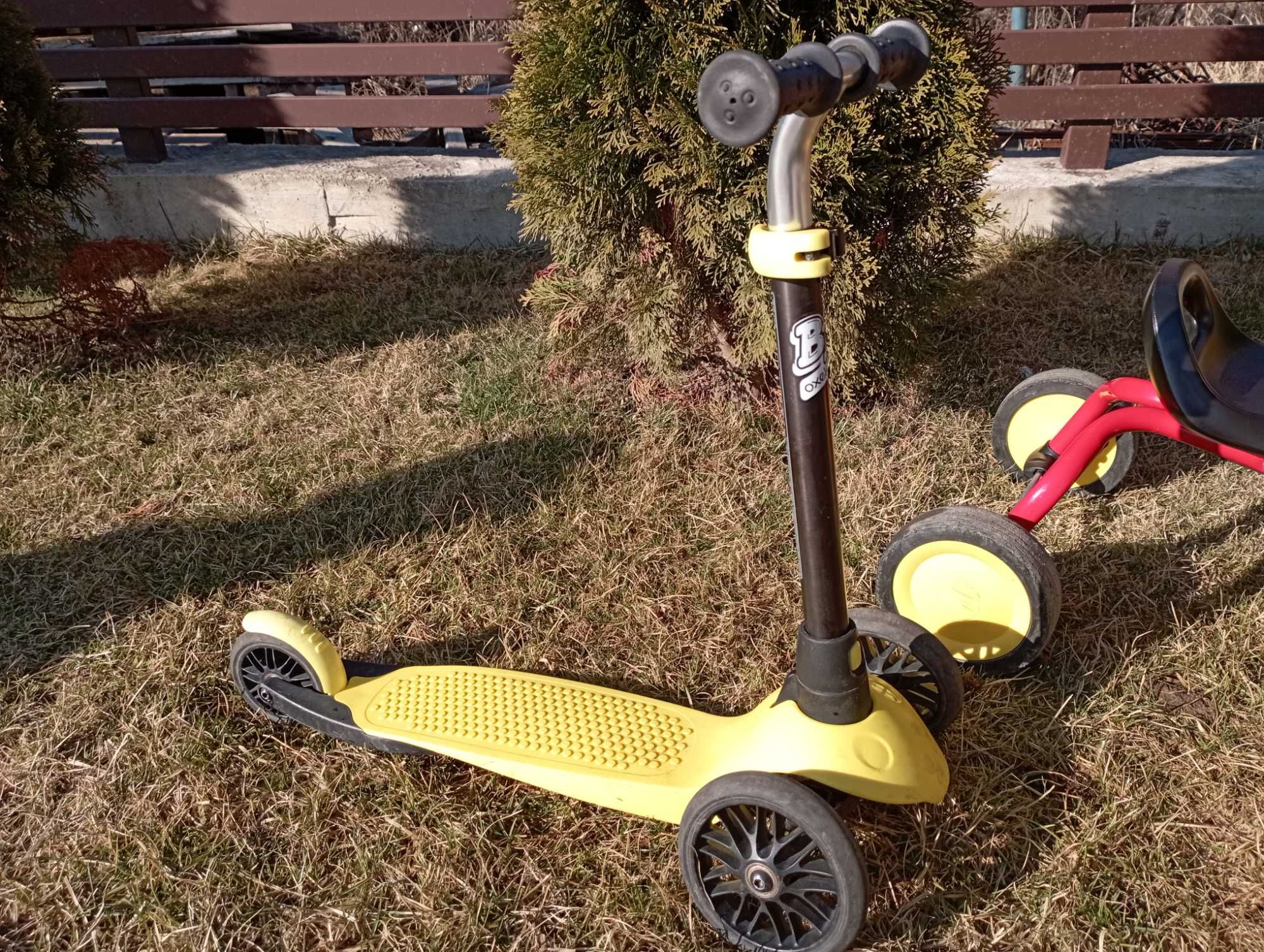 Tricicleta PUKY si trotineta Oxelo pentru copii