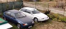 Opel kadett și Volvo 480