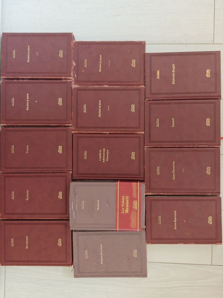 Set Lev Tolstoi, Opere, Adevărul Lux,Complet,15 vol,Stare Buna