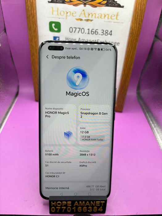 HOPE AMANET P2-Honor magic 5 pro 512 GB/12 RAM