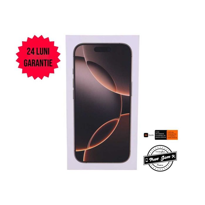 iPhone 16 Pro 256GB Desert Titanium - GARANTIE 24 LUNI | TrueGSM