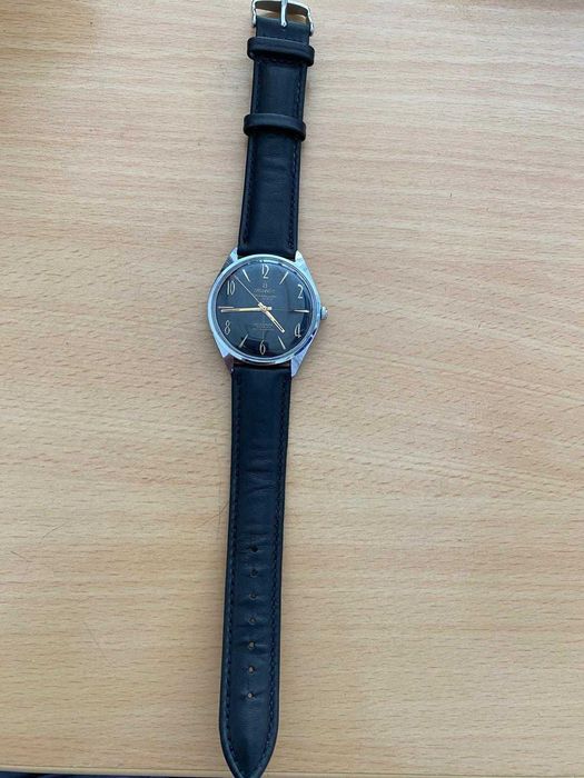 Ceas Atlantic cadran negru mecanic Worldmaster 21 rubine