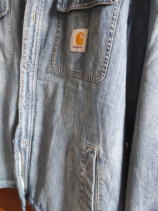£200 Carhartt WIP Denim Sherpa Jacket XL