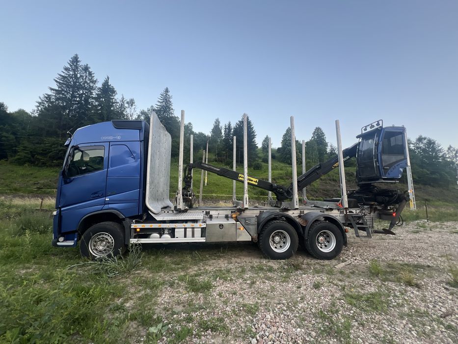 VOLVO FH13 Macara Epsilon M110 transport forestier lemn bustean