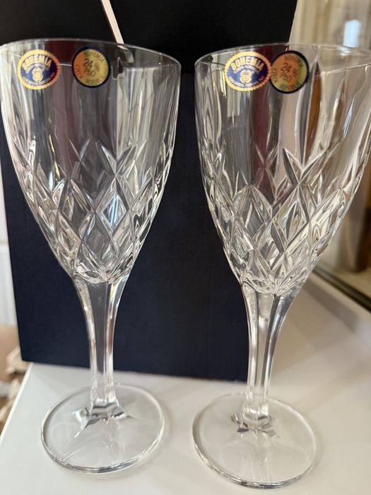 Pahare vin cristal bohemia Brixton